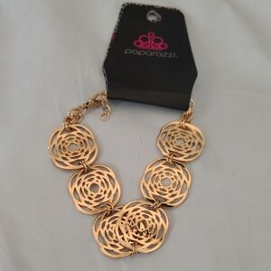 Paparazzi Radiant Gold Circle Necklace